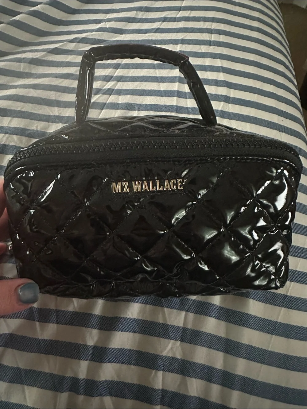 Black Lacquer Metro Accordion Cosmetic case